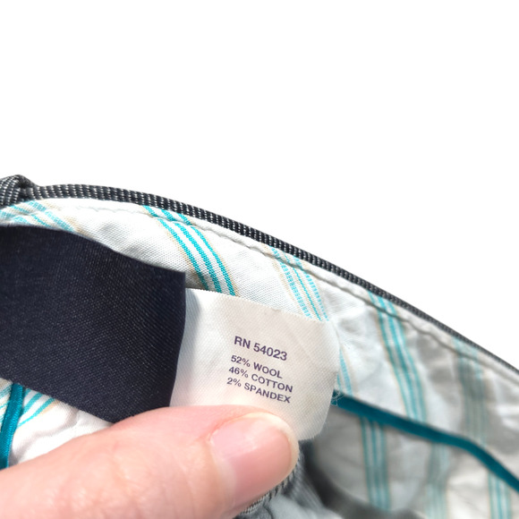 Vintage Gap Wide Leg Trousers Dress Pants Women Size 12 Wool Blend Career Office - Picture 5 of 7